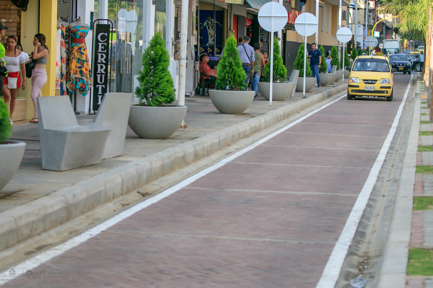Calle Octava entre Sexta y Séptima, Nuevo Eje Lúdico Peatonal de Neiva